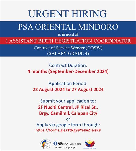 Urgent! Jobs in Oriental Mindoro .